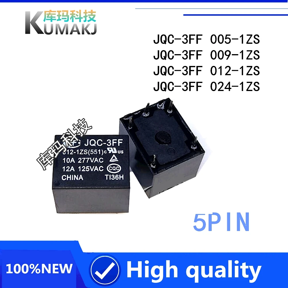 5 шт./лот Новинка реле JQC-3FF-5VDC-1ZS JQC-3FF-12VDC-1ZS JQC-3FF-24VDC-1ZS JQC 3FF 12VDC 1ZS Hf3ff 5В 9В 12В 24В 5PIN |