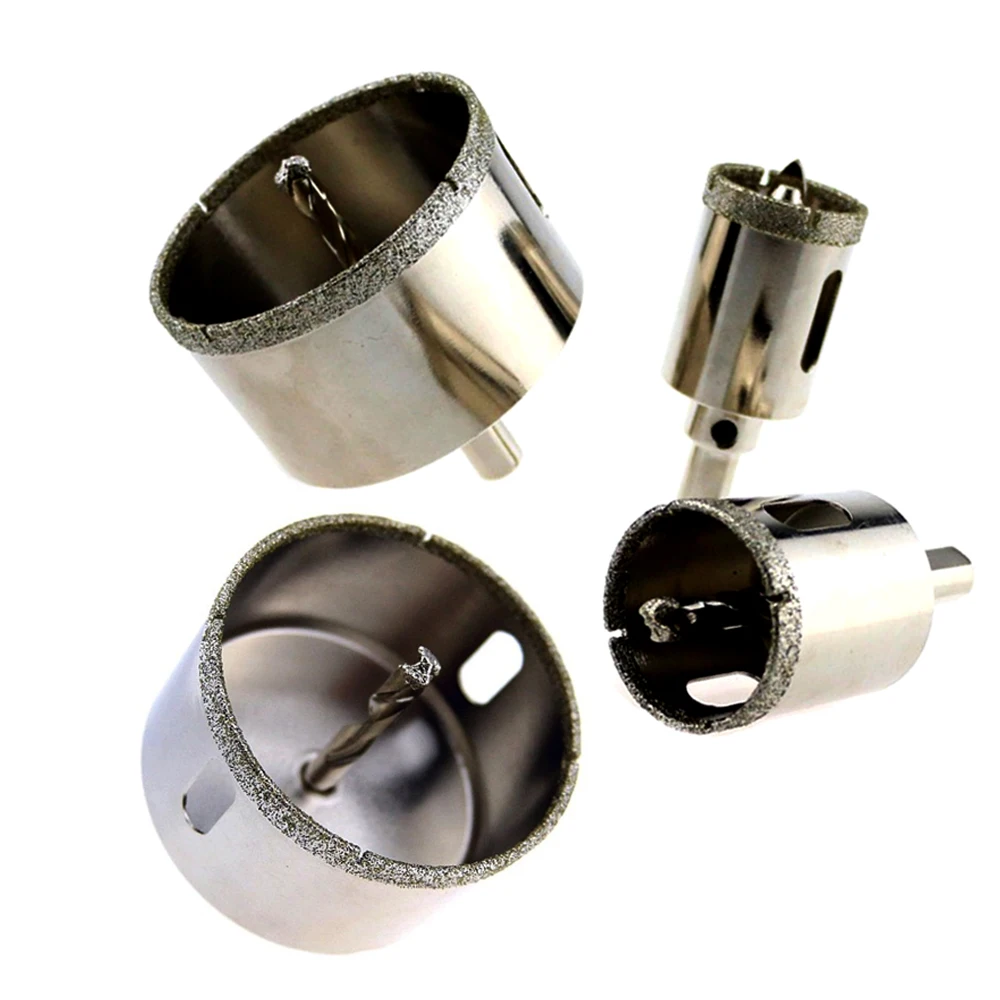 

16mm-120mm Diamond Triangle Handle Drill Bit Emery Hole Opener Positioning Center Diamond Drilling Bits For Glass Marble Ceramic