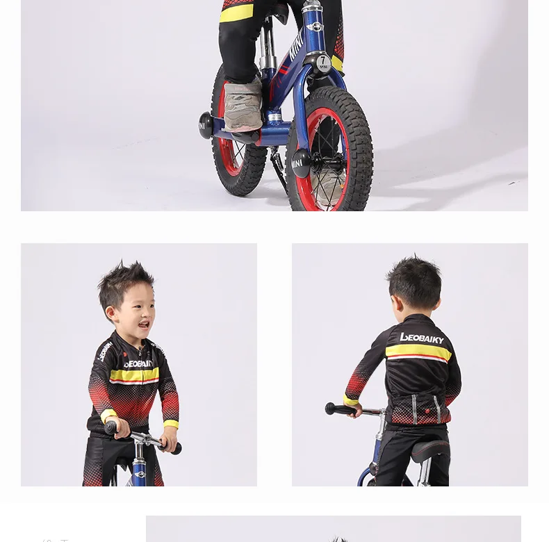 Child Team Bike Jersey Sets Kids Cycling Set Riding Clothing Mtb Wear Children Bicycle Clothes Boy Sport Suit Girls Long Kits