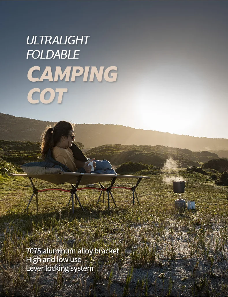 Складная кровать Naturehike сверхлегкая для кемпинга высоких и низких помещений