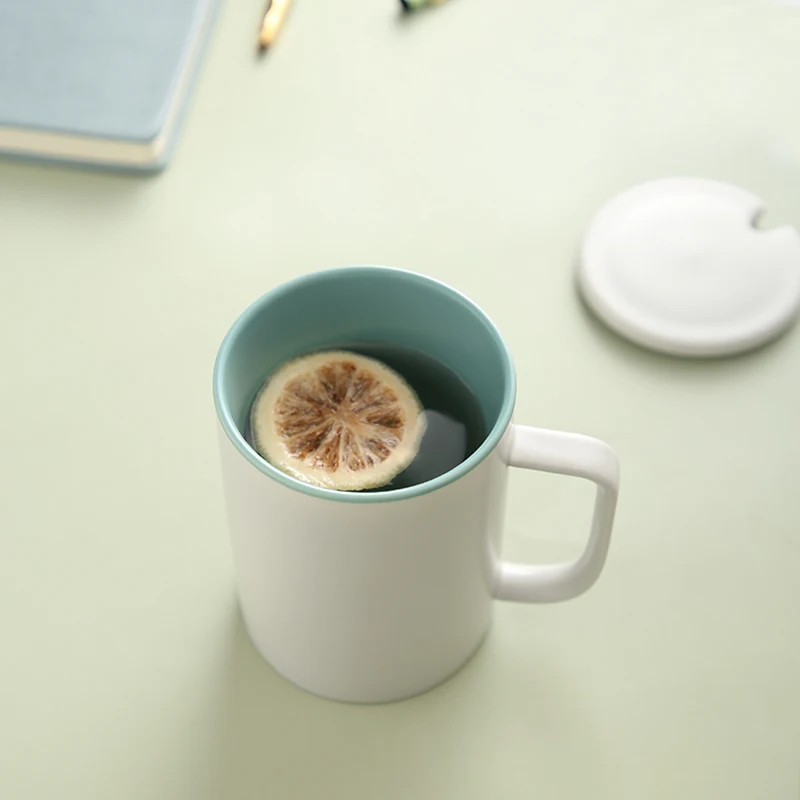 Simple Nordic Coffee Mug Ceramic Creative Large Capacity Modern Personalised Cup Couple Caffe Tazze Espresso DA60MKB | Дом и сад