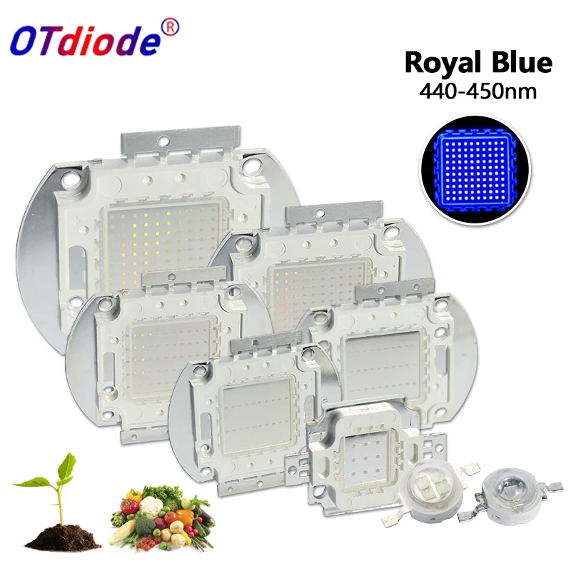 

Синий светодиодный чип для растений OTdiode Rolay Blue 450nm