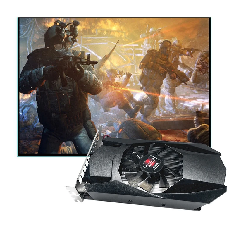 Hd 6570 1Gb image Card, High-Performance Computer image Card for Desktop Gaming Chassis