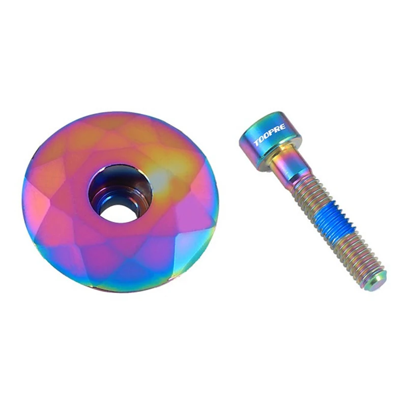 vxm bike stem top cap mtb fahrrad rennrad vorbau top cap headset abdeckung mit titan legierung schraube bolzen fahrrad zubehör free global shippi