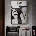 Абстрактное искусство курительная женщина масляная живопись на холсте настенные художественные плакаты печатные настенные картины для гостиной домашний декор настенная роспись