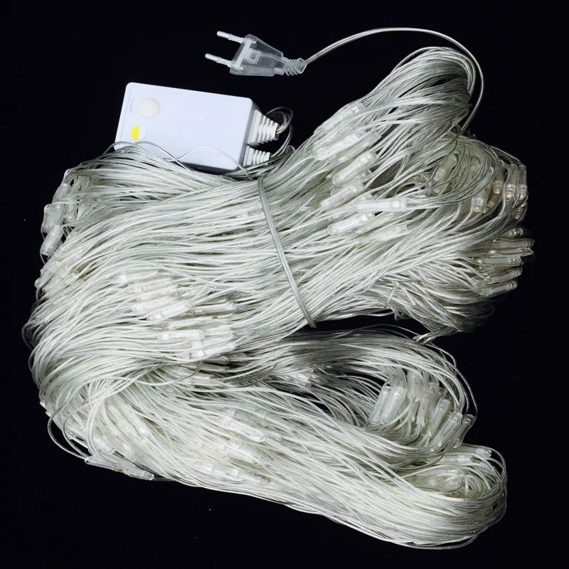 Светодиодный сетчатый светильник сказочное гирляндное освещение садовый