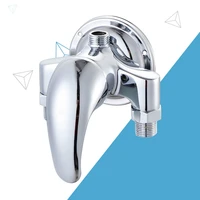 bathroom shower faucets chrome polished outside wall mount brass shower faucets hot and cold mixer tap