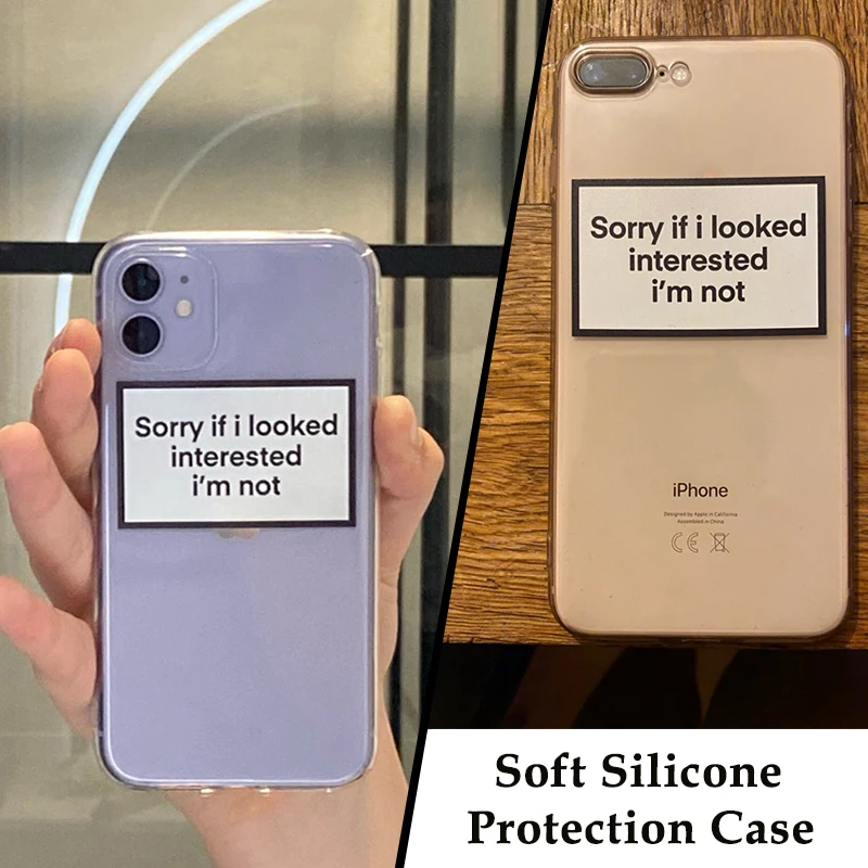 Fashion Letter Phone Case for IPhone 7 8 11 12 13 Plus Pro Mini X XS MAX XR SE Cases Soft Silicone Fitted TPU Accessories Covers