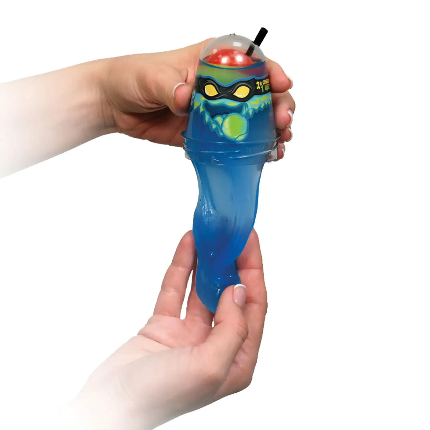 Слайм (лизун) &quotSlime Ninja&quot 2 в 1 синий желтый 130 г ВОЛШЕБНЫЙ МИР S130-1 |