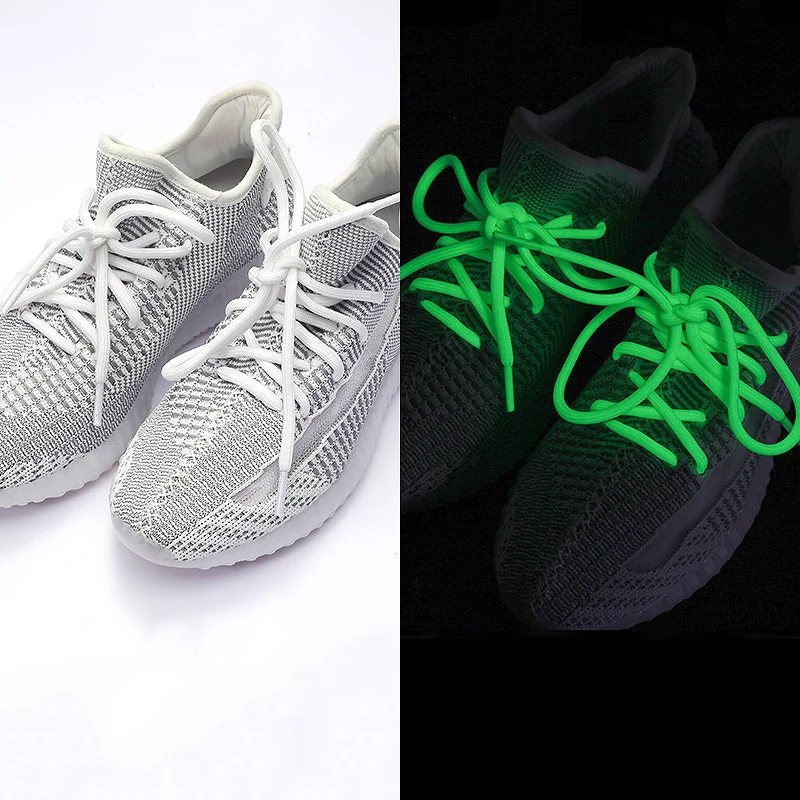 Круглые шнурки для ботинок Cordones Redondos Chaussures Lacets Sznurowadla Lacet Chaussure Lacet светится в темноте защитная обувь светоотражающая