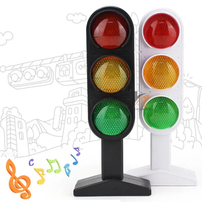 

Simulation Traffic Light Educational Toy Imitation Scene Sound Puzzle Kindergarten Teaching Children Baby Toys