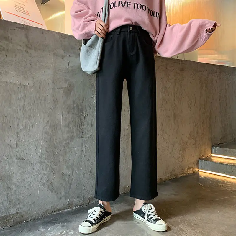 Джинсы женские модные брюки до щиколотки универсальные Популярные для отдыха