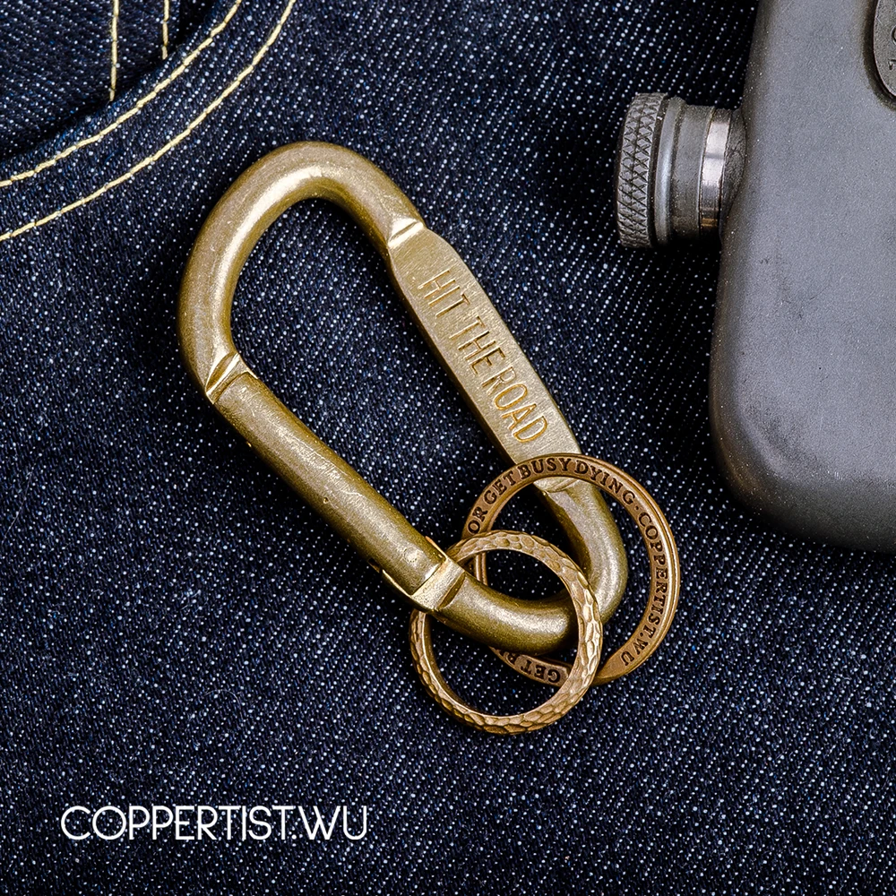 Coppertist. wu быстро открывающаяся застежка латунный декоративный узор Карабин коготь крюк брелок подвеска