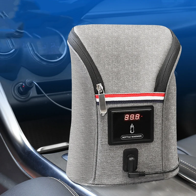 Новая Автомобильная двойная бутылка теплого молока сумка USB подогреватель воды
