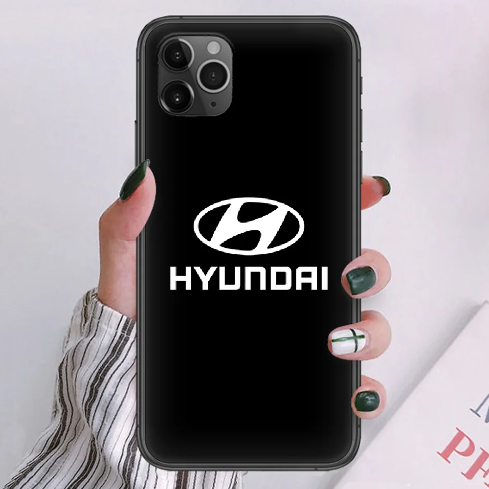 

Hyundai car logo Phone case For iphone 4 4s 5 5S SE 5C 6 6S 7 8 plus X XS XR 11 12 mini Pro Max 2020 black coque fashion bumper