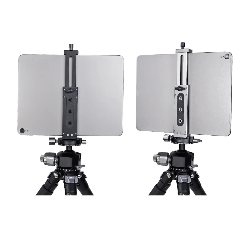 

XILETU Universal Aluminum Alloy Tablet Phone Stand Holder Clip Tripod Aluminum Adjustable Bracket for Mobile Phones