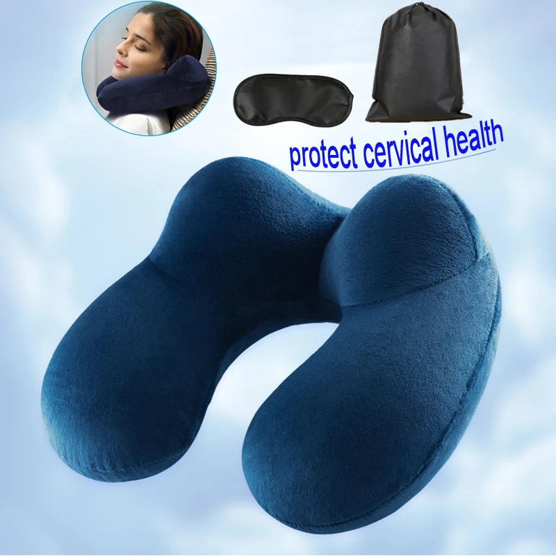 Надувные подушки U образной формы для путешествий портативная подушка шеи