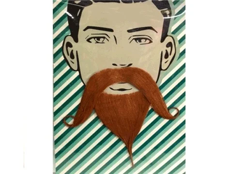 

False Beard Set Philosopher Beard Mustache Set-Brown