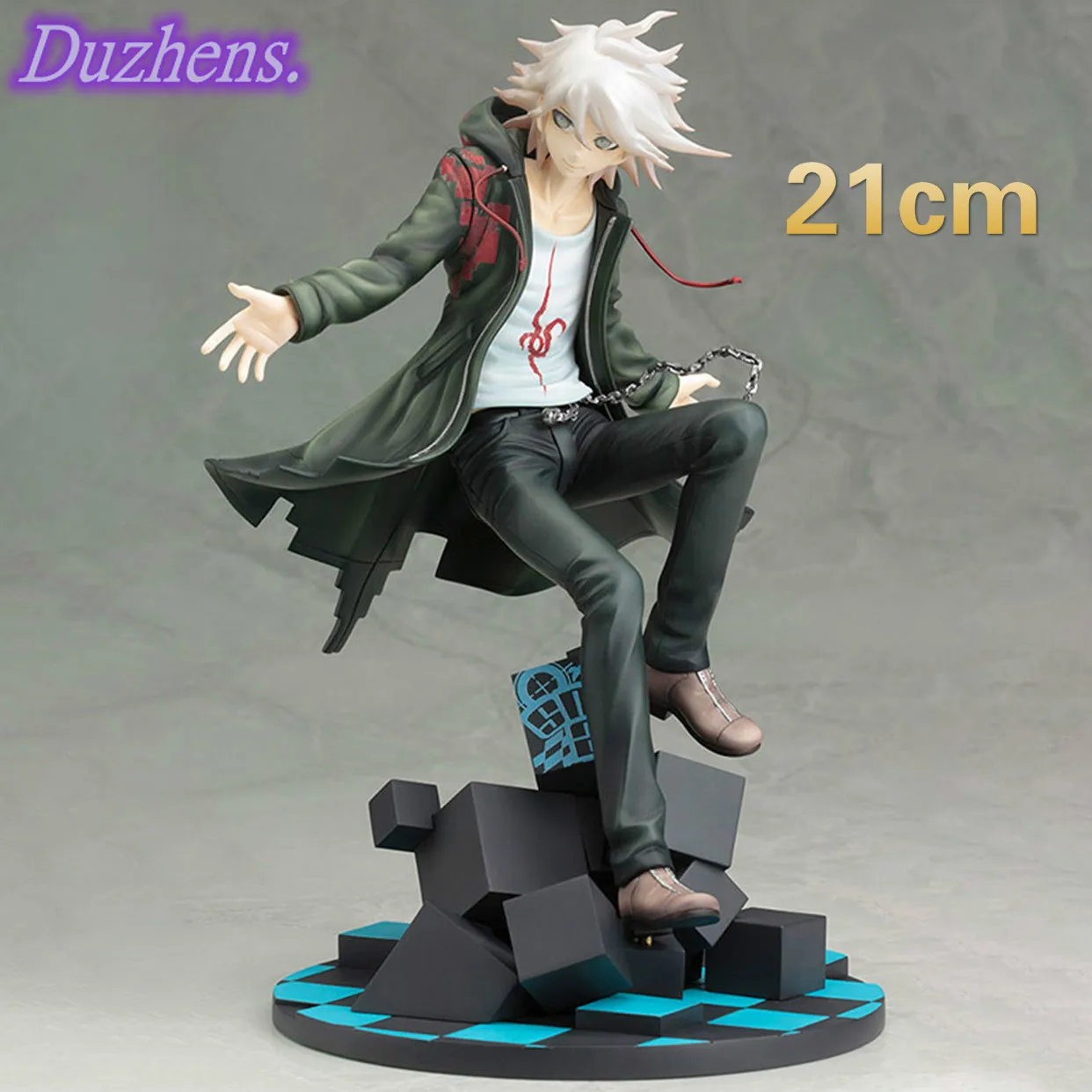 

100% Original genuine Super Danganronpa Despair School Nagito Komaeda PVC Action Figure Anime Figure Model Toys Figure Doll Gift