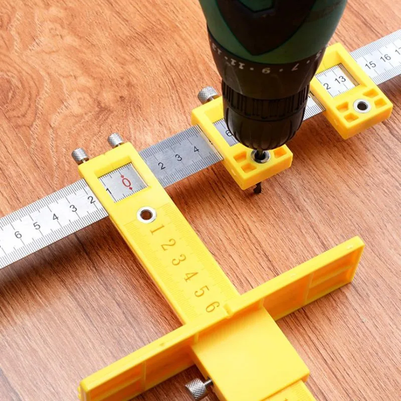 

Adjustable Punching Locat0r Drill G u i d e Sleeve Hardware Jig Woodworking Drilling Dowelling Tool to Handles Knobs