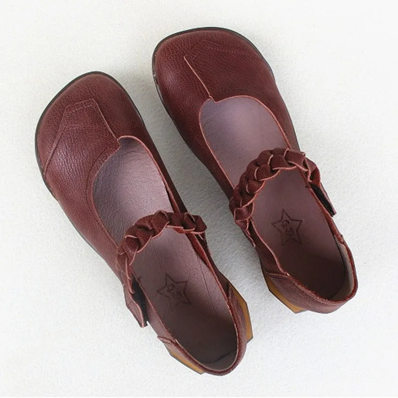 Женские слипоны на плоской подошве лоферы из 100% натуральной кожи Повседневные