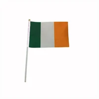 ireland flag 1421cm super mini flag with white plastic poleireland national flag 100pcslot