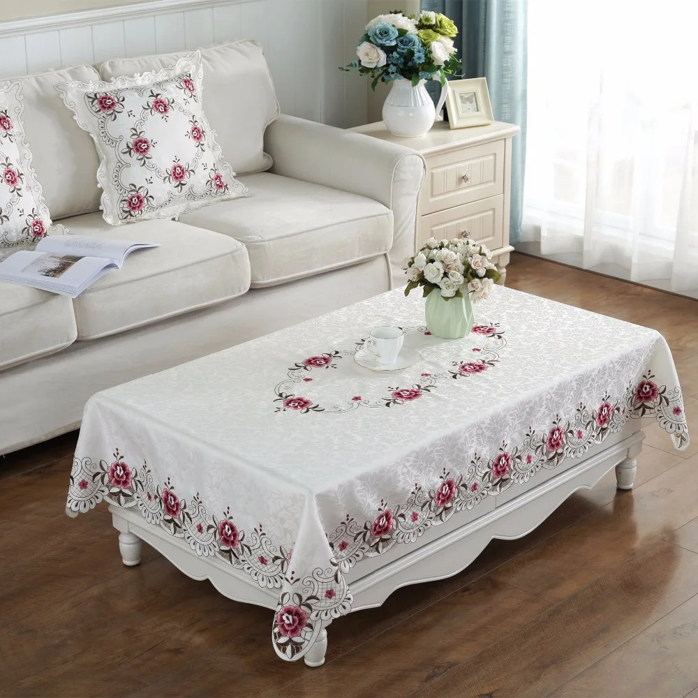 Новая скатерть с вышивкой Proud Rose квадратная для стола столовой наволочка 45*45