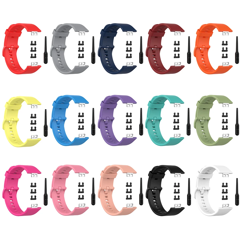 

Silicone Band For Huawei Watch FIT Strap Accessories Sport Colorful Buckle watchband bracelet Huawei Watch fit Replacement Strap