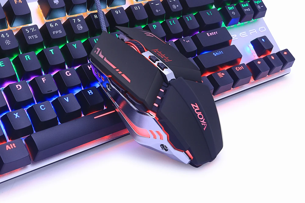 ZUOYA игровая мышь USB Проводная оптика Micel светодиодный с подсветкой игра Mause для ПК ноутбука pro gamer