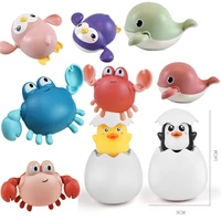baby bath toys animal cute cartoon tortoise crab classic baby water toy infant swim chain clockwork toy for kid 2020 newest