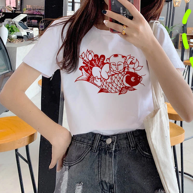 

Women 2021 Beijing Opera 90s Fashion Tops Tumblr Tshirts T Clothes Shirt Womens Ladies Graphic Female Tee T-Shirt