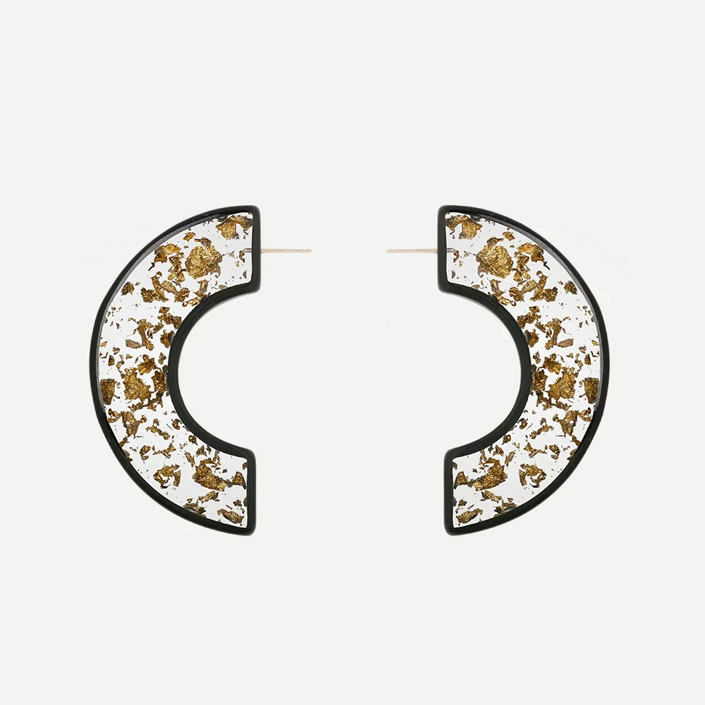 Новое поступление прозрачные геометрические серьги ДОРП для женщин большие