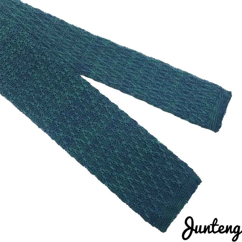 Модный мужской вязаный галстук разноцветные узкие тонкие тканые простые