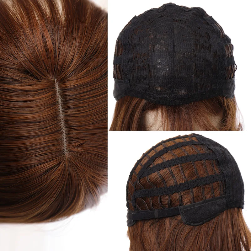 

DANBO high temperature resistant wig synthetic natural black light brown dark brown white ladies bob wig heat resistant cosplay