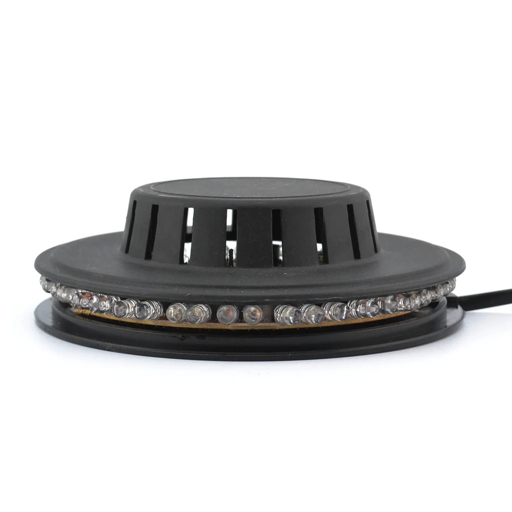 Мини 48 Светодиодный 8 Вт RGB Подсолнух вращающийся светильник со звуковым