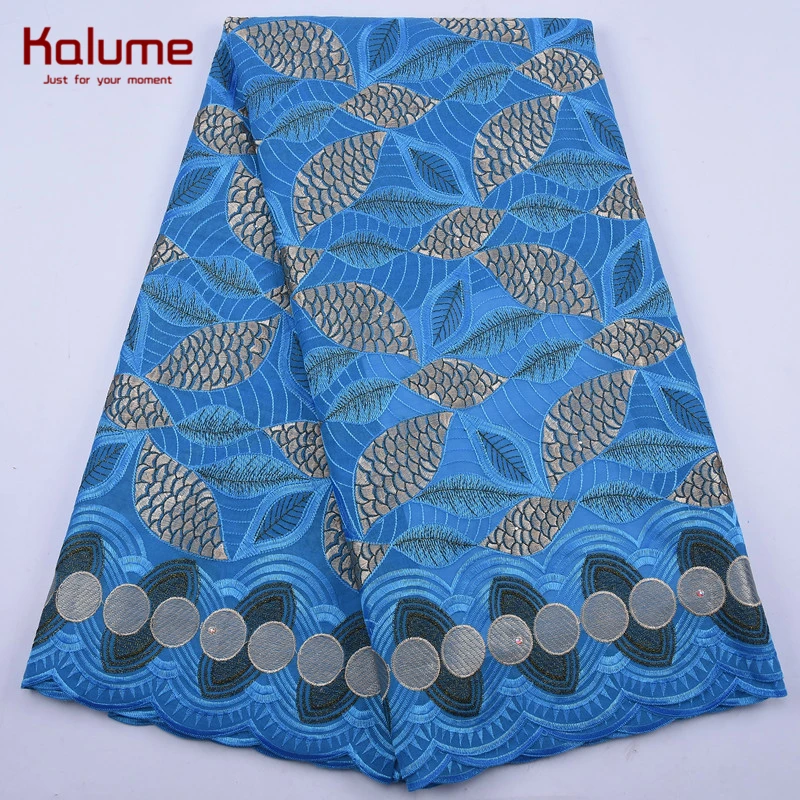 Калуме в африканском стиле Швейцарская хлопчатобумажная кружевная ткань с
