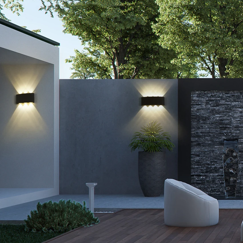 

Led Wall Lamp Aluminum Outdoor IP65 Waterproof Up Down Wall Light For Home Stair Bedroom Bedside Bathroom Corridor Lighting RF18