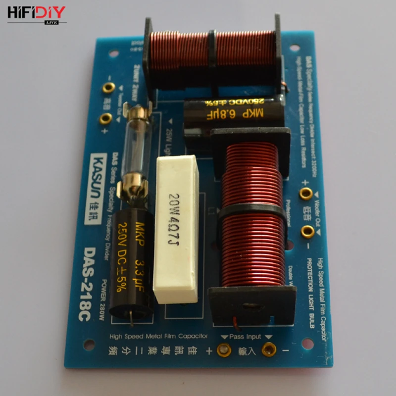 HIFIDIY LIVE DAS-218C 2 Way speaker Unit (tweeter + bass )Professional Speaker s audio кроссовер с делителем частоты