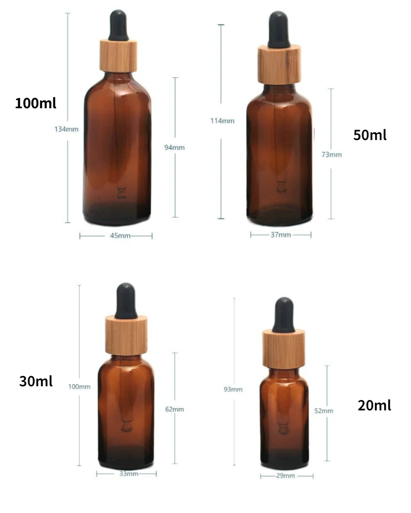 Amber Essential Oil Bottle 15ml 10ml Laboratory Dropper Glass Makeup Sub-Bottles10PCS | Канцтовары для офиса и дома