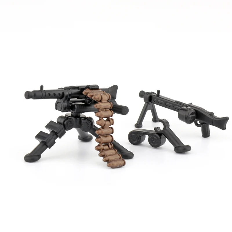 

NEW Soldiers Figures Military Weapons Accessories Building Blocks Military German MG34 42 Machine Guns Mini Bricks Toys
