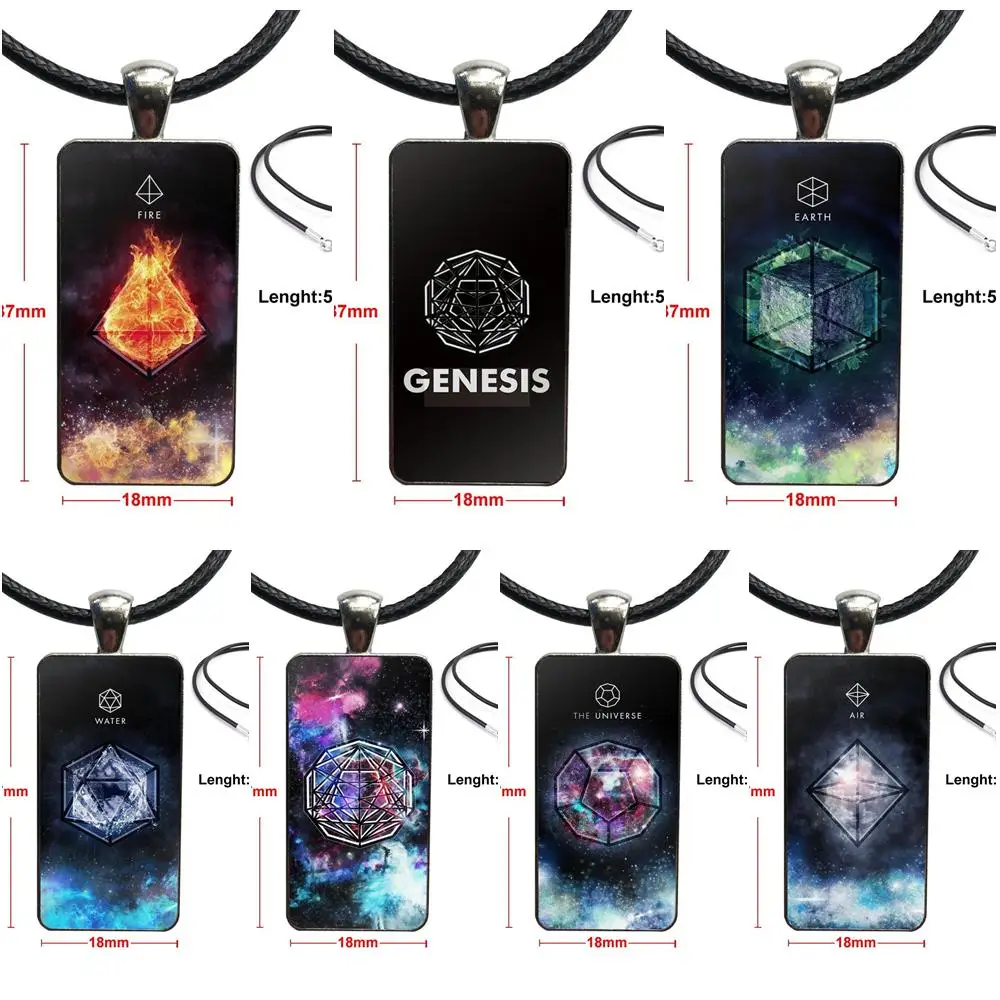 Для рождественского подарка модное ожерелье длинная цепочка прямоугольное