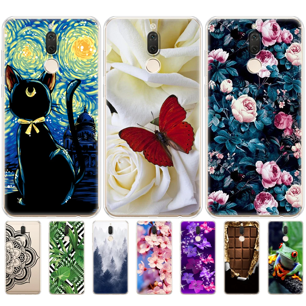 TPU Case For Huawei Mate 10 lite Silicone Back Cover Coque Mate10 Soft Coloured drawing protective | Мобильные телефоны и