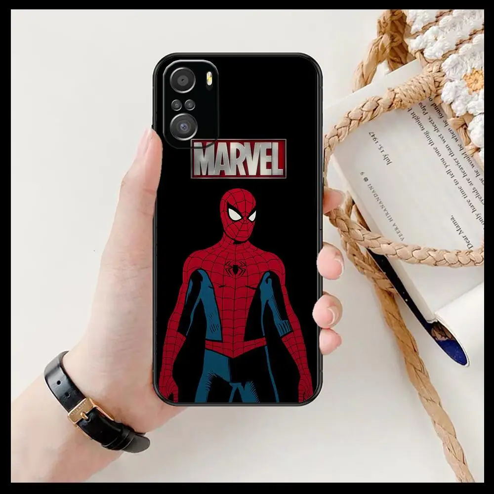 2021 classic Marvel heroes cartoon Phone Case For XiaoMi Redmi Note 10 9 9s 8 7 6 5 A Pro s T Black Cover Silicone Back Pre styl