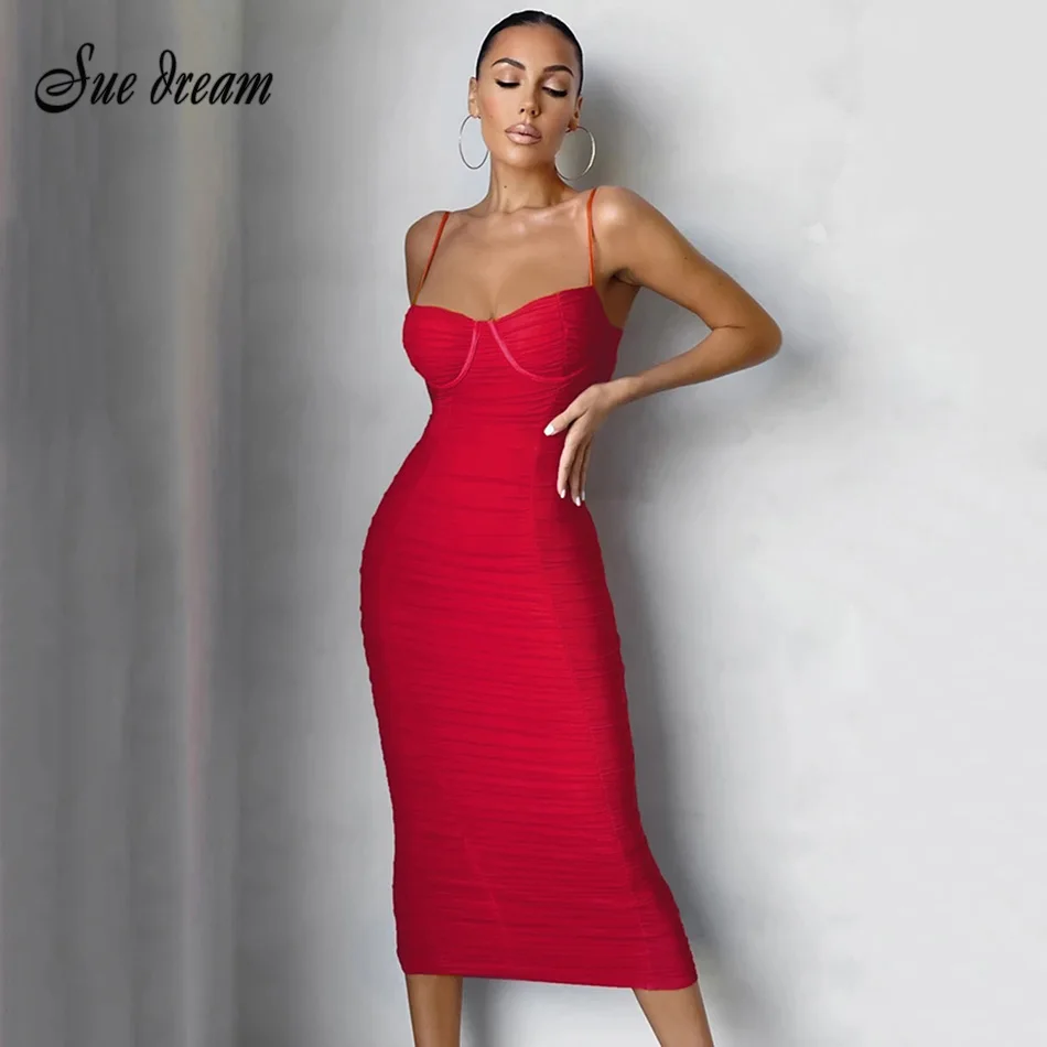 

2021 новые летние женские сексуальные платья без рукавов на бретельках со складками облегающее Бандажное платье модная обувь; Выбор звезд Кл...