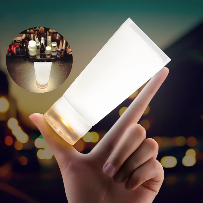 Светодиодный ночник для макияжа с магнитом Перезаряжаемый USB датчик вибрации