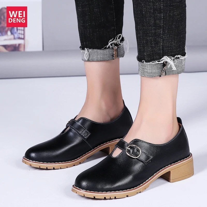 Лоферы WeiDeng женские из натуральной кожи повседневные мягкие дышащие легкие без