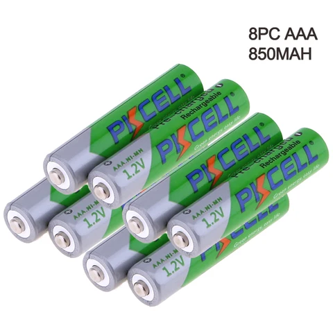 2/4/8/12/28/50 шт. PKCELL аккумулятор AAA 3A 1,2 никель-металл-гидридный аккумулятор с напряжением AAA Перезаряжаемые Батарея батареи низкая степень самостоятельной разрядки батареи типа aaa 850 мАч