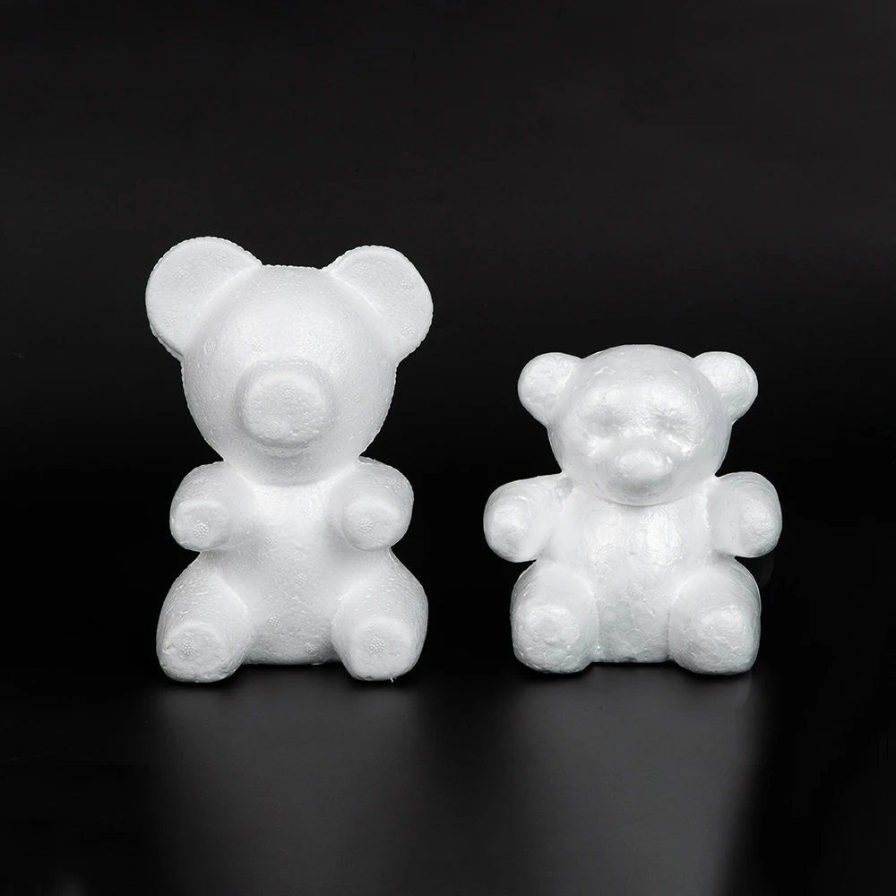 1 шт. 15 см/20 см пенопластовая форма в виде розового медведя сделай сам