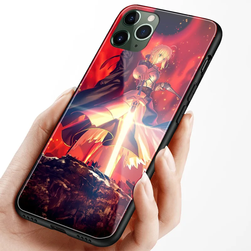 Силиконовый стеклянный чехол для Apple iPhone SE 6 7 8 Plus X XR XS 11 12 Mini Pro max | Мобильные