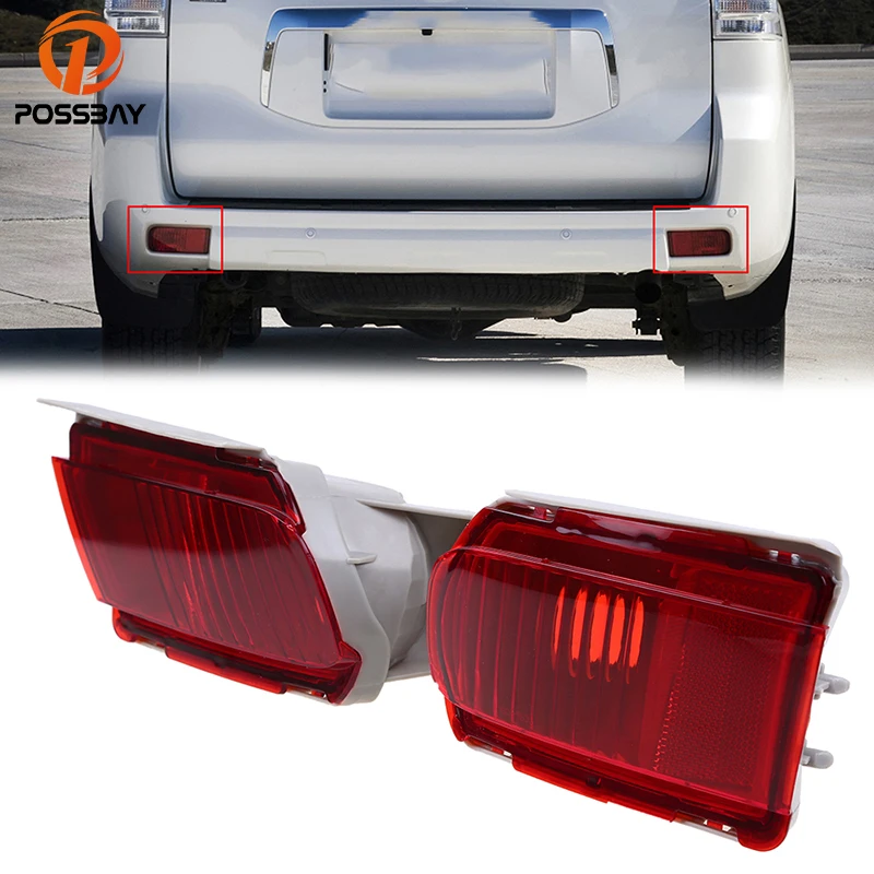 

Posbay Автомобильный задний противотуманный светильник s красный задний светильник Luces для Toyota Land Cruiser Prado(J150) 2010-2018 отражатель лампы противотум...